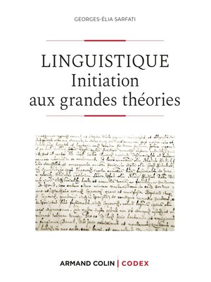 cover image of Linguistique--2e éd.